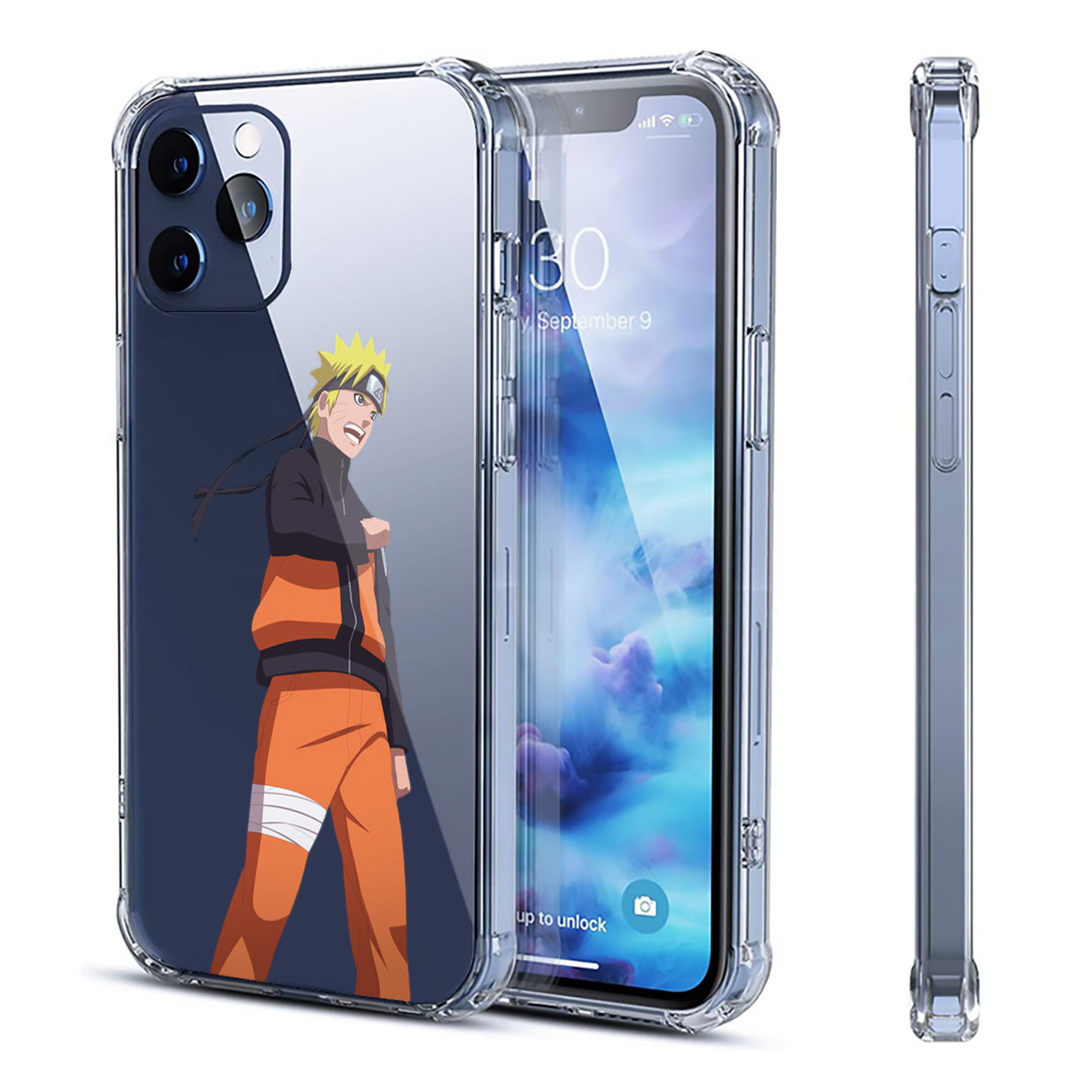 （画像用） NARUTO -ナルト- うずまき ナルト Uzumaki Naruto 【iPhone 12シリーズ対応】透明スマホケース（クリアソフトケース）